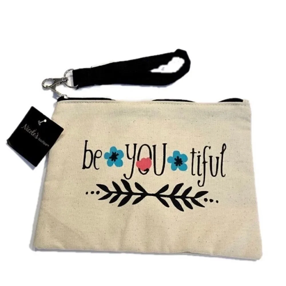 New! BeYOUtiful Pouch with Wristlet Strap